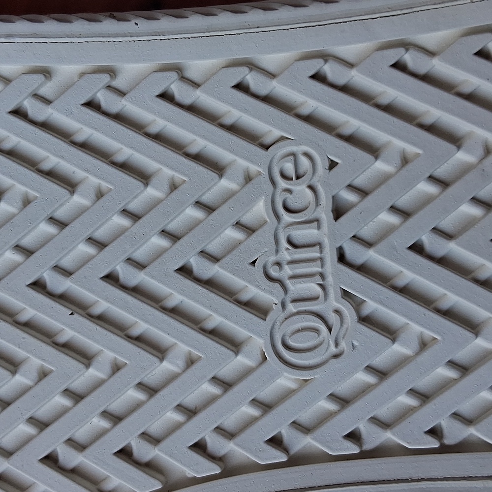 Quince Eco Cotton Canvas White Sneakers Size 6.5 Raw Natural Rubber - Picture 5 of 11